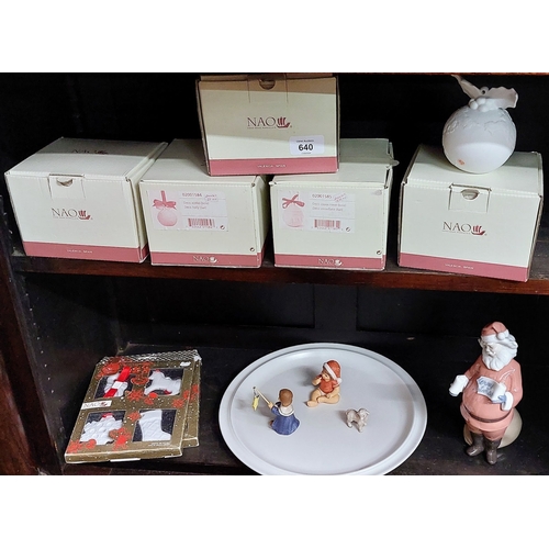 640 - Collection of Nao Decorations, Goebel Figures & Goebel Platter