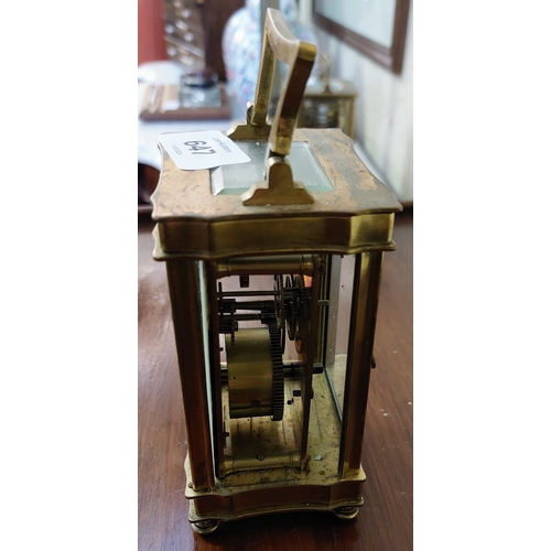 647 - Brass Carriage Clock by Sharman D O'Neill, Belfast - As Found