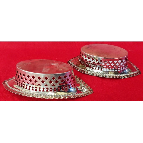 719 - Pair of Chester Pierced Silver Bon Bon Dishes