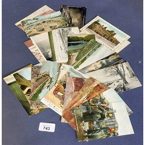 743 - Large Bundle of Mainly Vintage Irish Postcards (some English) - Approx. 220