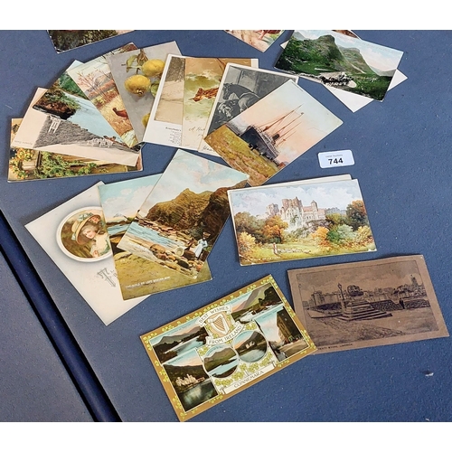 744 - Bundle of Rare Irish Postcards