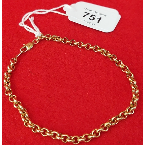 751 - 18 ct Plated Gold Chain