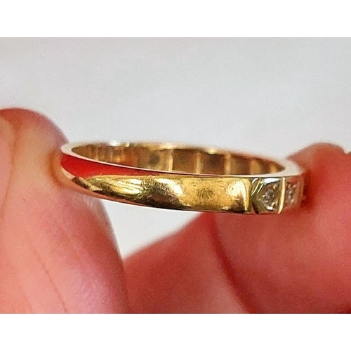 757 - 18 ct Gold Ring - Size O