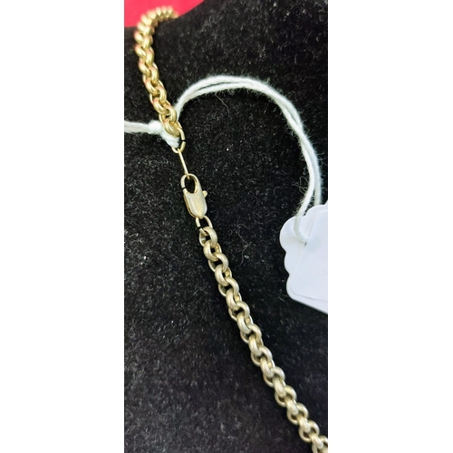 758 - 18 ct Plated Gold Chain with 9ct Gold Cross