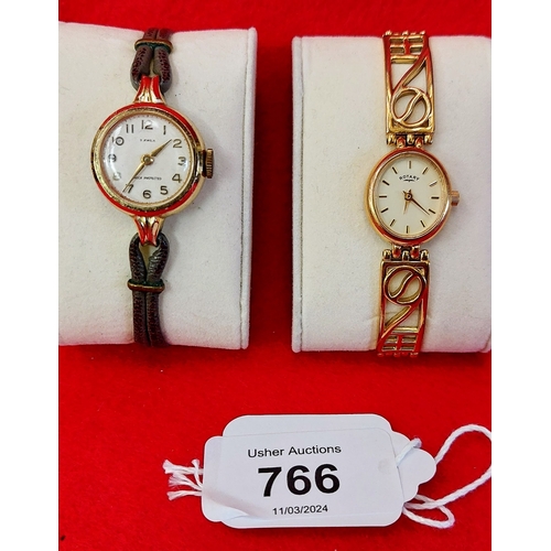 766 - 4 Ladies Watches - Rotary, Ogival etc