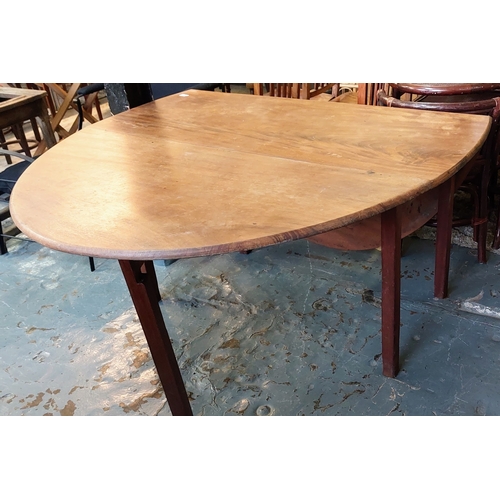 823 - Mahogany Drop Leaf Table - C. 130cm W x 60cm D x 72cm H