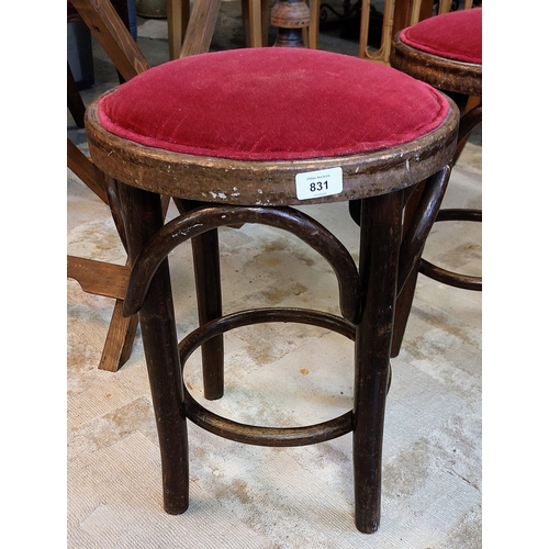 831 - Pair of Bentwood Stools