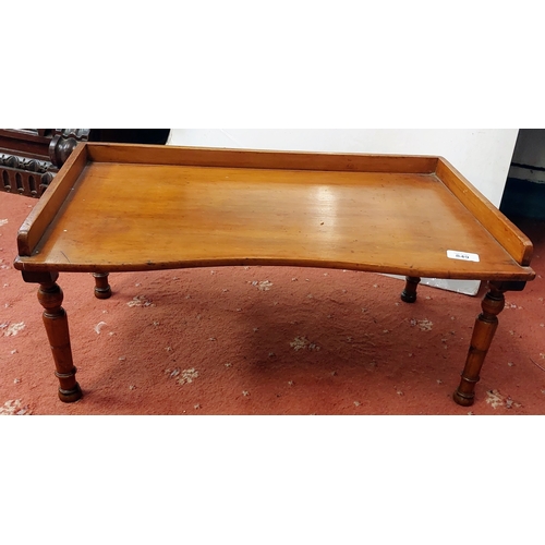 849 - Wooden Tray Table - C. 60cm x 37cm x 28cm H