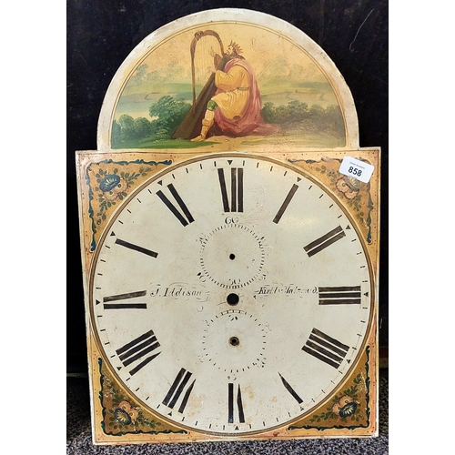 858 - 2 Painted Clock Faces