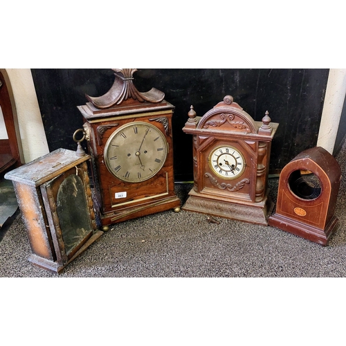 863 - Box Lot of 4 Clocks for Restoration