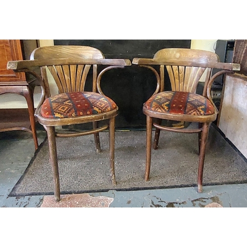 878 - Pair of Bentwood Armchairs