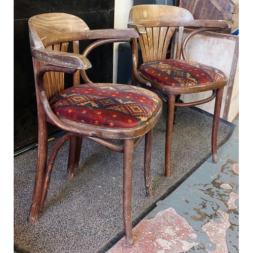 878 - Pair of Bentwood Armchairs