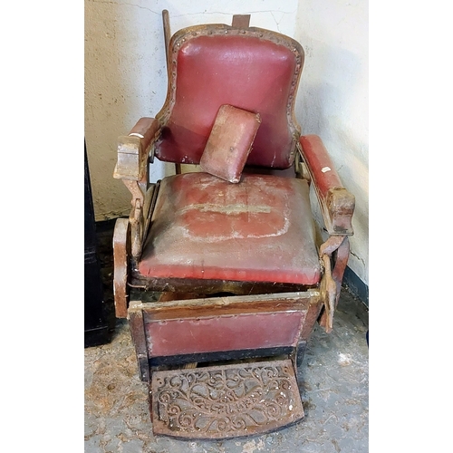 879 - Victorian Barbers Chair for Restoration