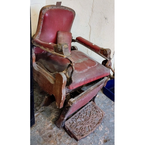 879 - Victorian Barbers Chair for Restoration