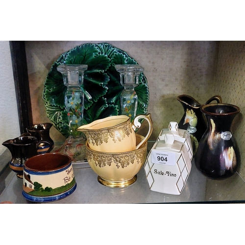 904 - 3 Shelves of Misc Chinaware inc Tea Set, Plates, Jugs etc