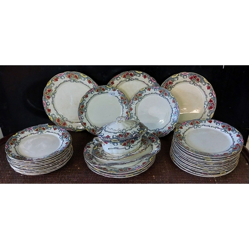 910 - 33 Pieces English Ironstone Dinnerware