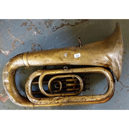 916 - Hawkes & Son Brass Euphonium