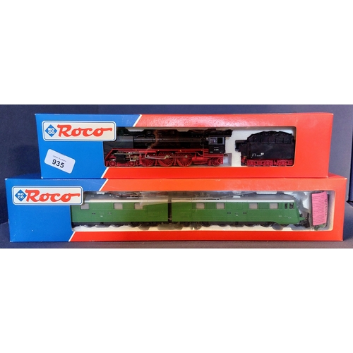 935 - 2 Roco HO Locomotives - 43317 DR BR 01 & 63771 SBB Ae 8/14 11852