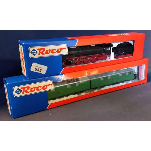 935 - 2 Roco HO Locomotives - 43317 DR BR 01 & 63771 SBB Ae 8/14 11852