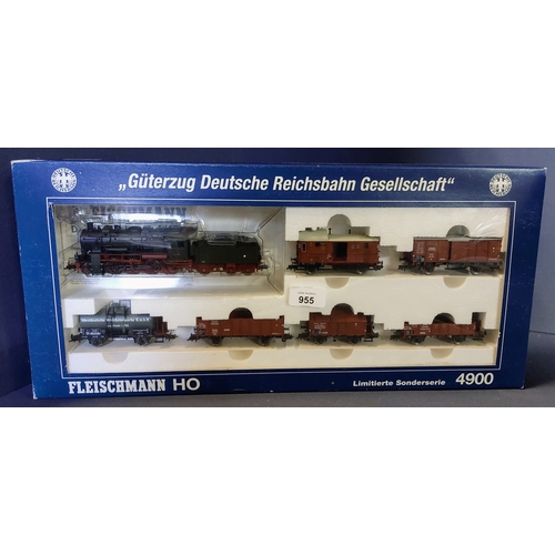 955 - Fleischmann HO Limited Series 4900 - Goods Train of the DRG Early Epoch II