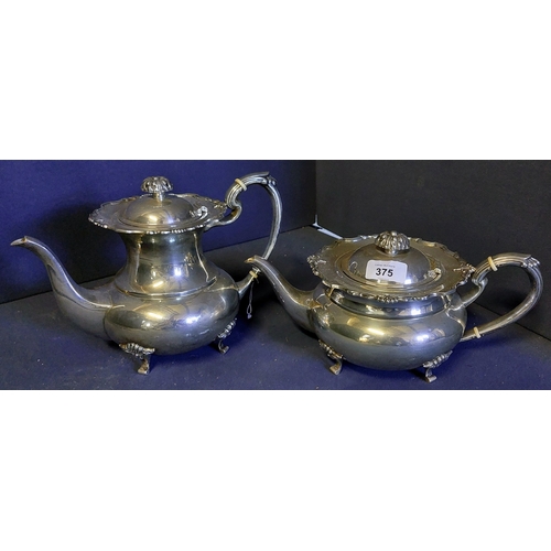 375 - Heavy Silver Plate Tea & Coffee Service