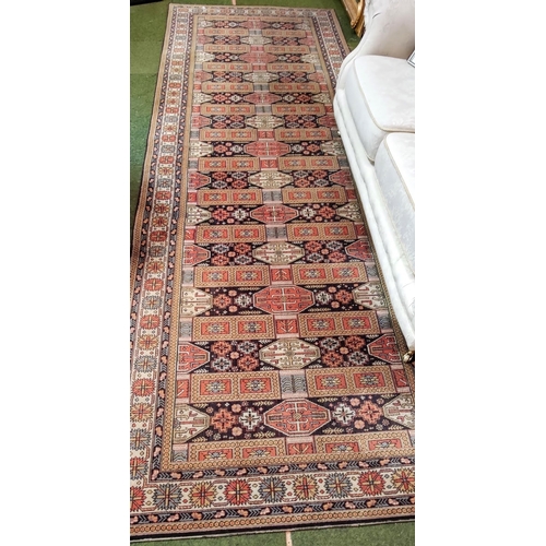 538 - Large Hall Runner Rug - C. 410cm x 140cm