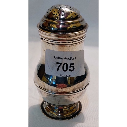 705 - George II Silver Pepper Pot - London 1727