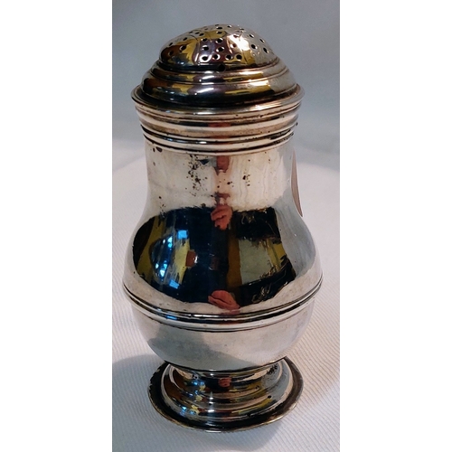 705 - George II Silver Pepper Pot - London 1727