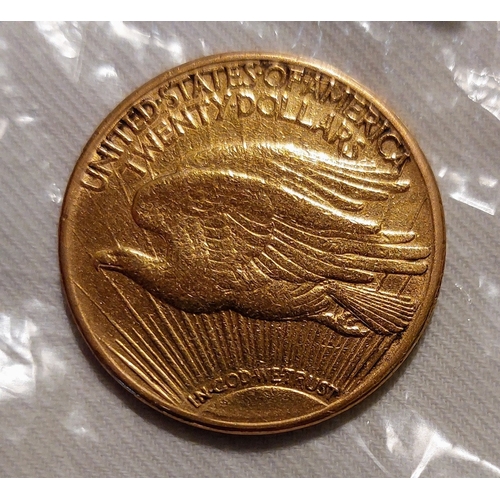 707 - USA Gold 20 Dollar Double Eagle Coin 1910