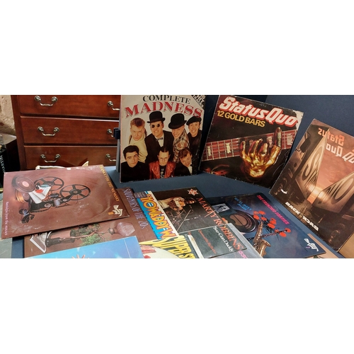 103 - Collection of LP's inc The Doors, Status Quo, Madness etc