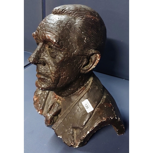 120 - Plaster Bust of J.G. Devlin - C. 40cm H