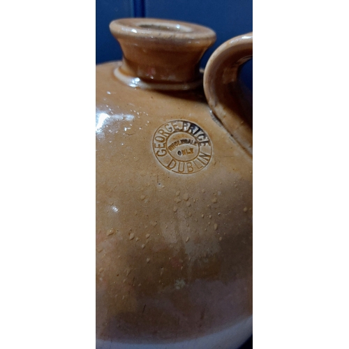 17 - Earthenware Barrell & a George Price Dublin Jug