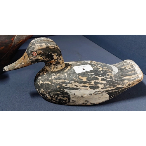 2 - 2 Wooden Decoy Ducks