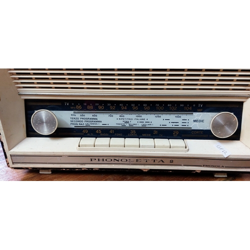 25 - Phonoletta 2 Mains Radio by Phonola - As Found