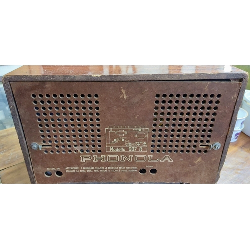 25 - Phonoletta 2 Mains Radio by Phonola - As Found