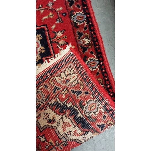 32 - Red Runner Rug - C. 340cm x 70cm