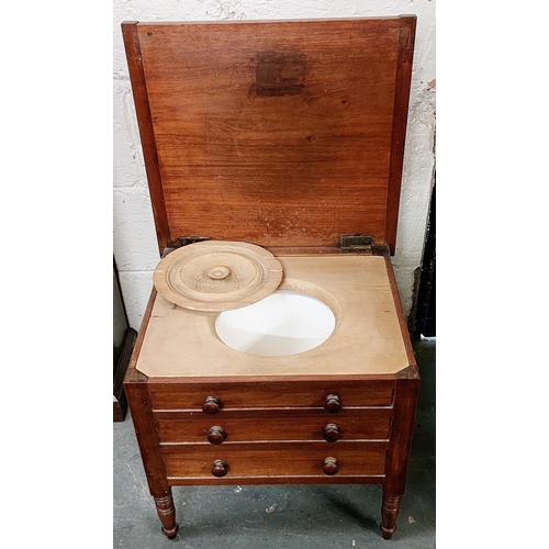 52 - Mahogany Commode - Fully Fitted