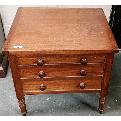 52 - Mahogany Commode - Fully Fitted