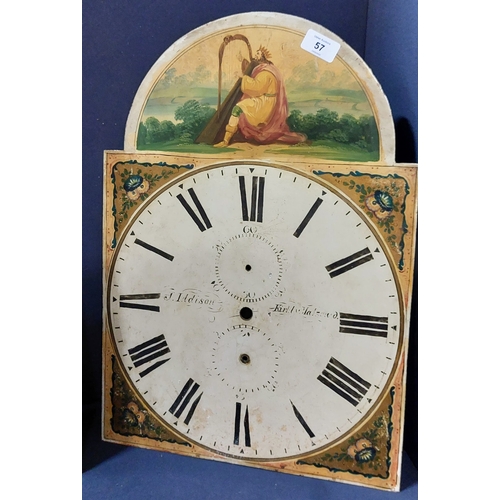 57 - 2 Painted Clock Faces