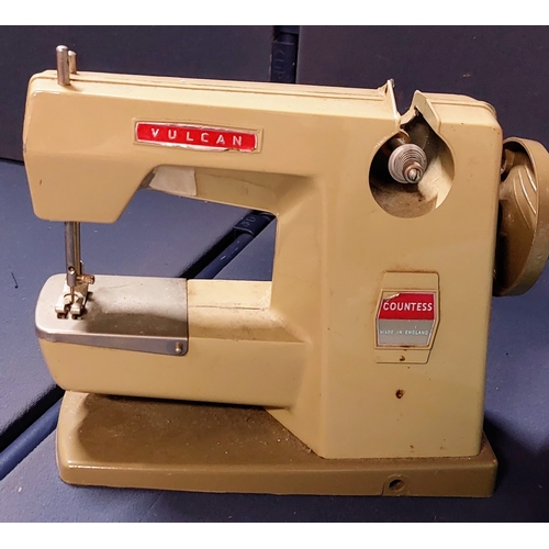 60 - Petite Jr Typewriter & Countess Vulcan Sewing Machine