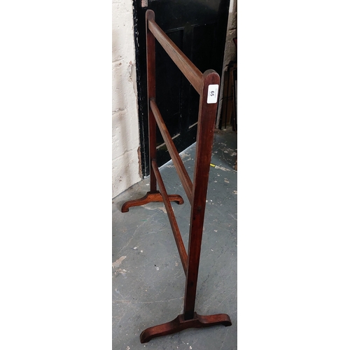 65 - Georgian Mahogany Towel Rail - C. 80cm W x 100cm H