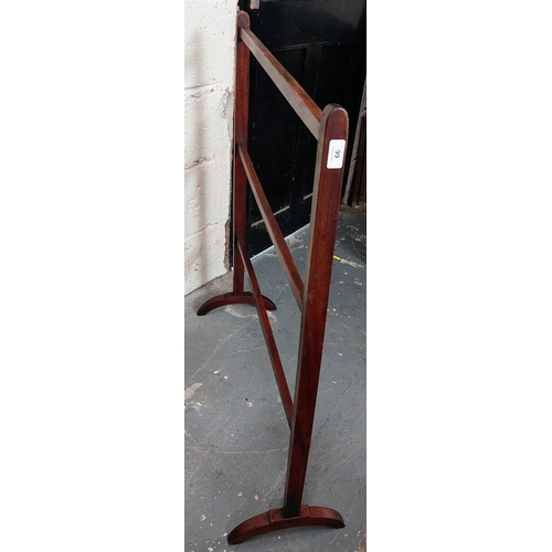 66 - Georgian Mahogany Towel Rail - C. 90cm W x 100cm H