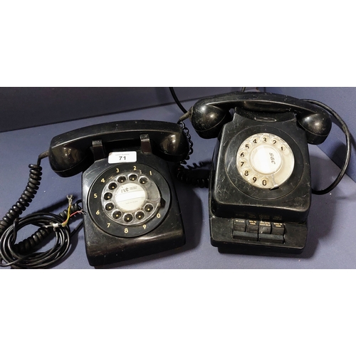 71 - 2 Rotary Telephones