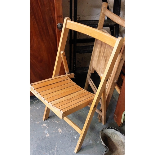 149 - 4 Wooden Folding Chairs