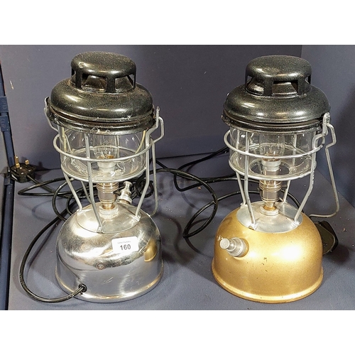 160 - 2 Electrified Tilly Lamps