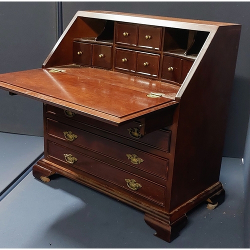 162 - Apprentice Piece Georgian Style Writing Bureau - C. 47cm W x 26cm D x 46cm H