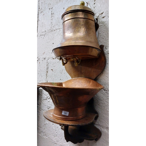 178 - French Brass & Copper Lavabo - C. 105cm H