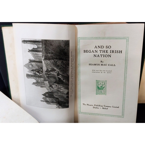 217 - 6 Volumes by the Phoenix Publishing Co. Dublin and Talbot Press - inc The Hedge Schools of Ireland, ... 