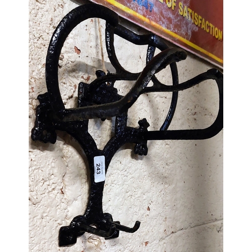 243 - Forged Horse Tack Rack