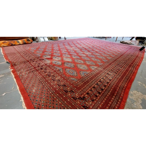 258 - Large Red Rug - C. 335cm x 250cm